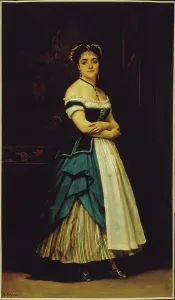 Dinah Felix (known as Melanie Emilia), Rachel's sister, in costume of a maid, c1865. Creator: Pierre Francois Eugene Giraud