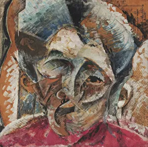 Futurism Prints: Dinamismo di una testa di donna, 1914. Creator: Boccioni, Umberto (1882-1916)