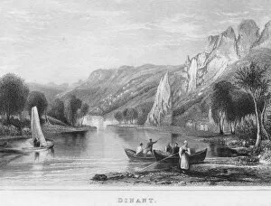 Meuse Gallery: Dinant, 1850. Artist: Shury & Son