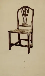 Woodcarving Prints: Dining Chair, c. 1936. Creators: McCarthy, Donald Donovan