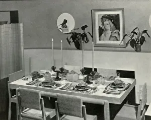 Furniture Shop Prints: The Dining-Room - Carole Stupell, Ltd. 1941. Creator: Unknown