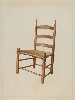 Dining Room Chair, c. 1938. Creator: Manuel G. Runyan
