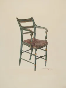 Dining Chair Prints: Dining Room Chair, c. 1940. Creator: Sarkis Erganian