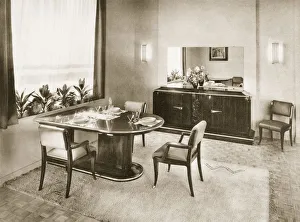Dining Room from Ensembles Mobiliers, pub. 1937. Creator: French Photographer (20th century)