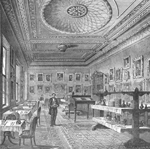 Ceiling Rose Collection: Dining Room of the Garrick Club, 1897
