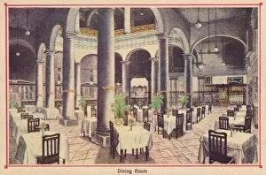 Ciudad De La Habana Gallery: Dining Room - Hotel Florida - Havana - Cuba, c1910