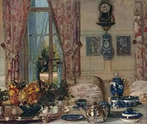 Haute Normandie Collection: The dining-Room at Offranville, c1909. Artist: Jacques Emile Blanche