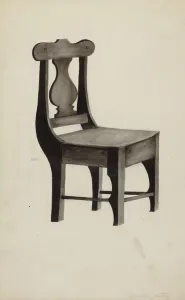 Dining Chair Prints: Dining Room Suite, 1935 / 1942. Creator: Juanita Lantz