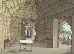 Dining Room, Villa Barbaja, Naples, 1800-1870. Creator: Attributed to Anonymous, British