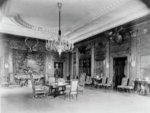 Dining(?) room in the White House, Washington, D.C. between 1889 and 1906. Creator: Frances Benjamin Johnston