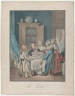 The Dinner, 1787-89. Creator: Louis Marin Bonnet