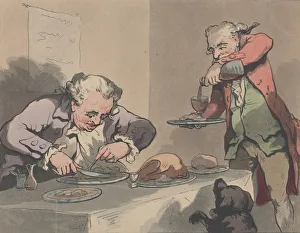 At Dinner, 1790 (?). 1790 (?). Creator: Thomas Rowlandson