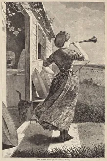 The Dinner Horn, 1870. Creator: Winslow Homer