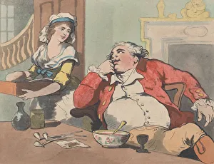 After Dinner, October 22, 1789. October 22, 1789. Creator: Thomas Rowlandson