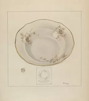 Sudek Joseph Collection: Dinner Platter, c. 1937. Creator: Joseph Sudek