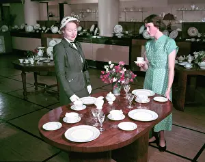 Commemorative Prints: Dinner service designed for the coronation of Elizabeth II