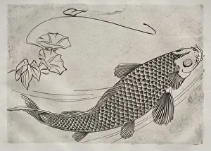 1833 1914 Prints: Dinner Service (Rousseau service): Large fish in a Japanese style (no. 19), 1866. Creator