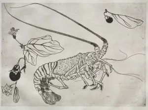 Dinner Service (Rousseau service): Large lobster with raised antenna (no. 21), 1866