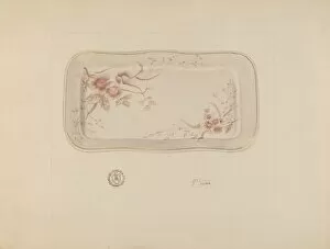 Watercolour And Graphite On Paperboard Collection: Dinner Tray, c. 1937. Creator: Joseph Sudek