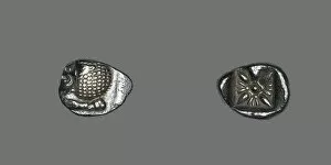 Diobol (Coin) Depicting Forepart of Lion, 478 BCE and later. Creator: Unknown