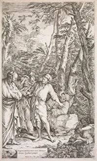Diogenes and His Cup, 1662. Creator: Salvator Rosa (Italian, 1615-1673)