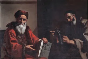 Preti Prints: Diogenes and Plato, 1649. Artist: Preti, Mattia (1613-1699)