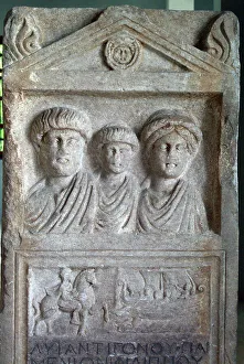 Tombstone Prints: Dion Archaeological Park, Greece, 2003. Creator: Ethel Davies