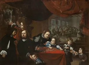 Images Dated 13th June 2017: Dionysio Miseroni (1607-1661) and his Family, c. 1653