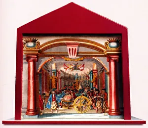 Masonry Prints: Diorama: Masonic Germany (The Temple of Masonic Treasures), 1750. Artist: Anonymous