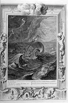 Castor Gallery: The Dioscuri (Castor and Pollux) protect a ship, 1733. Artist: Bernard Picart