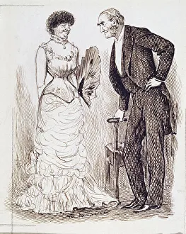 Du Maurier George Busson Prints: A Diplomatic Answer, 1882. Creator: George du Maurier