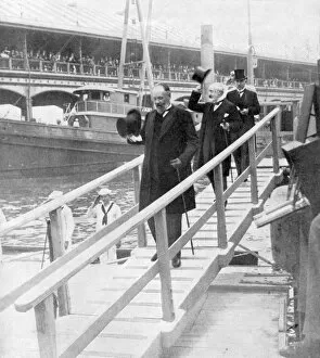 Diplomats arrive for the Treaty of Portsmouth, New York Yacht Club, 1905