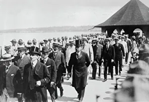 Independence Prints: Diplomats at Mt. Vernon, 1916. Creator: Bain News Service