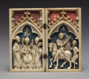 Cologne Prints: Diptych with Scenes from the Life of Saint Martin of Tours: The Consecration of Saint Martin