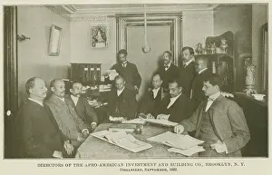 Publisher Prints: Directors of the Afro-American Investment and Building Co
