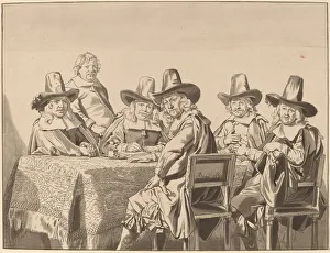 Bernaert Schreuder Prints: Directors of the Orphan Asylum of Haarlem, 1777, published 1786