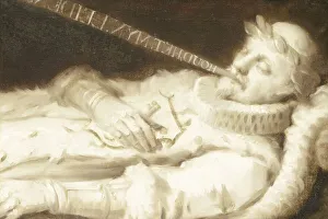 Breathing Prints: Dirk van Bronkhorst op zijn sterfbed tijdens het beleg van Leiden in 1574