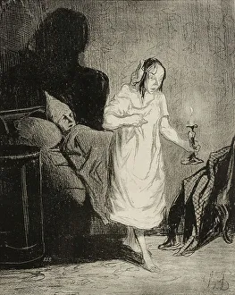 Dis donc Bichette...à quoi songes-tu donc... 1844. Creator: Honore Daumier