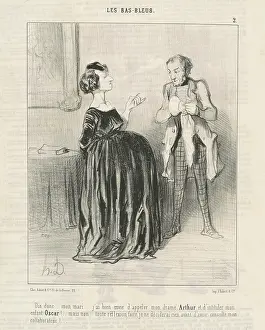 Division Of Labour Prints: Dis donc...mon mari...j'ai bien envie d'appeler mon drame Arthur.. 1844
