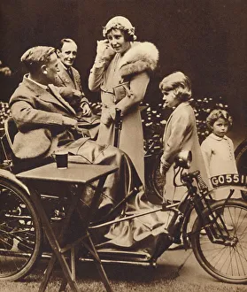 Elizabeth Ii Alexandra Mary Gallery: With Disabled Ex-Servicemen, c1936, (1937)