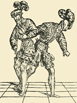Achille Gallery: Disarmament against the dagger, c1536, (1903). Creator: Unknown