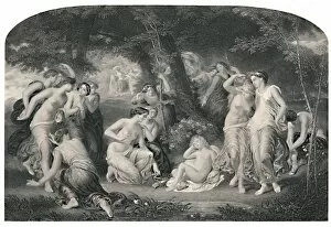 The Works Of Shakspere Gallery: Disarming of Cupid (Sonnet Cliv.), c1870. Artist: P Lightfoot
