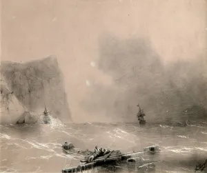 Sevastopol Prints: The disaster of the British fleet off the coast of Balaclava on November 14th