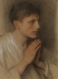 Antell Collections Prints: Disciple from Emmaus, 1896. Creator: Pascal Adolphe Jean Dagnan-Bouveret