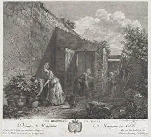 Buckets Gallery: The Disciples of Flora, 1778. Creator: François Godefroy