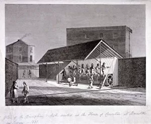 Jj Shury Collection: The Discipline Mill at Brixton Prison, Lambeth, London, 1821