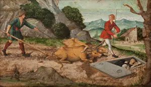 Discovering Prints: Discovering the Grave, 1st half of 16th century. Creator: Unknown