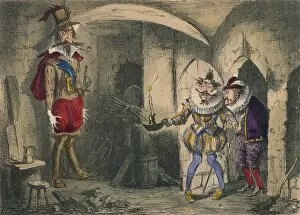 Earl Of Collection: Discovery of Guido Fawkes by Suffolk and Mounteagle, 1850. Artist: John Leech