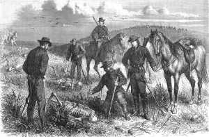 Cowboy Prints: Discovery of the skeletons of soldiers who had been surprised and killed by Indians