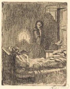 Candlelight Prints: Discreet (Discrete), 1900. Creator: Paul Albert Besnard